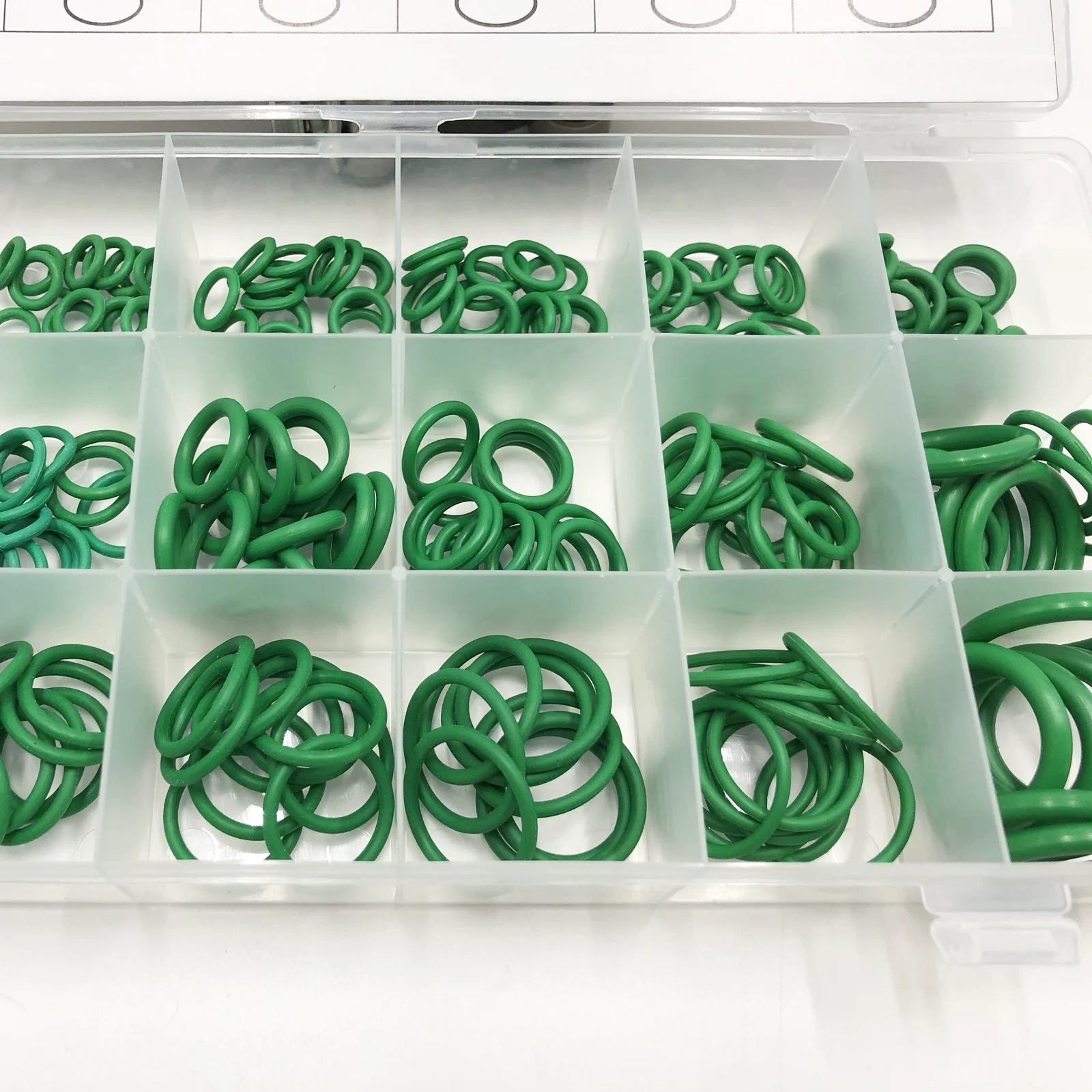 270Pcs 18Sizes AC A/C System O-Ring Gasket Seals Washer Rapid Seal Repair Kit Rubber O-Ring Kit Auto Car Air conditoner