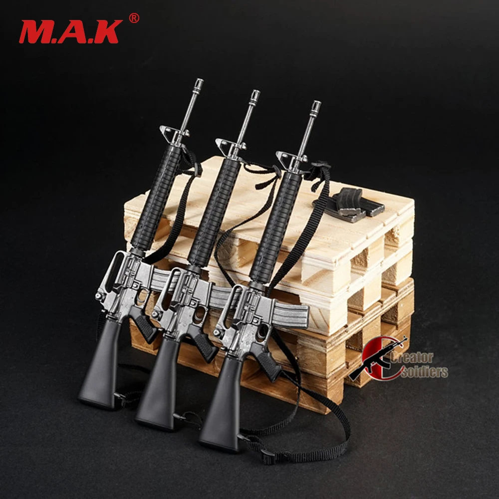 1/6 scale weapon model black US army M16 rifle gun for 12" soldier action figure dolls toys accessories collections | Игрушки и