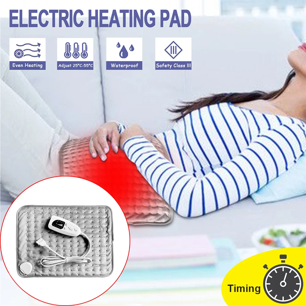 40x30cm Adjustable Temperature Timing Heating Electric Blanket Intelligent Abdomen Winter Neck Physiotherapy Warm Pain Relief