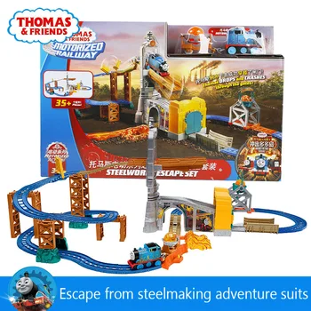 

Thomas and Friend Original Electrical Orbital Escape Iron And Steel Factory Diecast Children Educational Boys Gift Toys