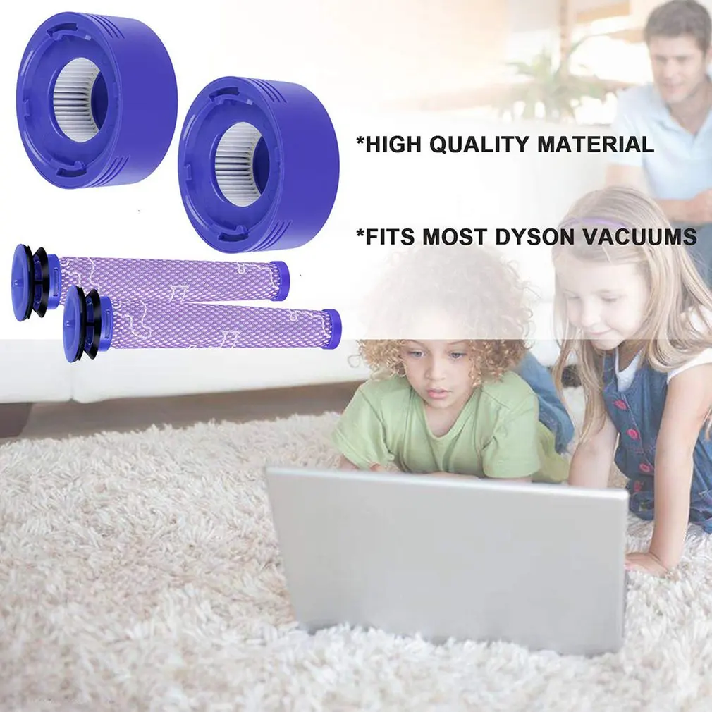 Ключевая Замена для Dyson V8 предварительный фильтр D902 + HEPA почтовый фильтр D901 совместимый Dyson V7 V8 животное абсолютный беспроводной Вакуумный