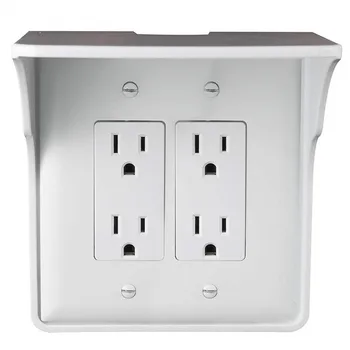

Wall Mount Socket Rack Wall Outlet Shelf Convenient Sturdy Socket Mobile Phone Charging Storage Holder for Bathroom Accessories