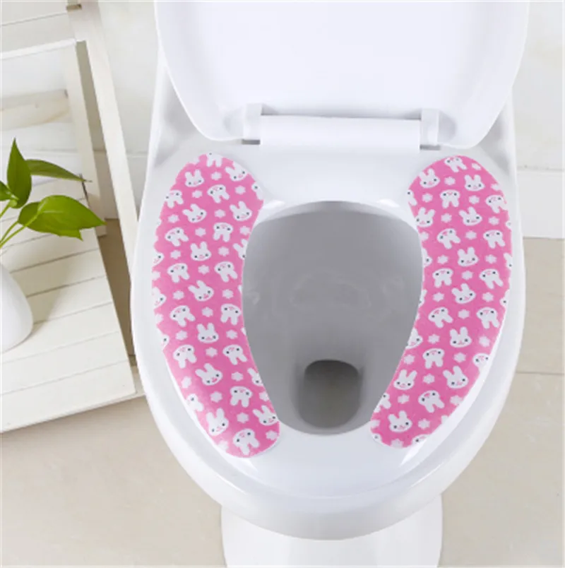Сиденье для унитаза крышка мягкие WC вставка для унитаза подушка для сидения моющийся Ванная комната теплая крышка сиденья крышка Накладка подкладка для унитаза липкий коврик для сиденья