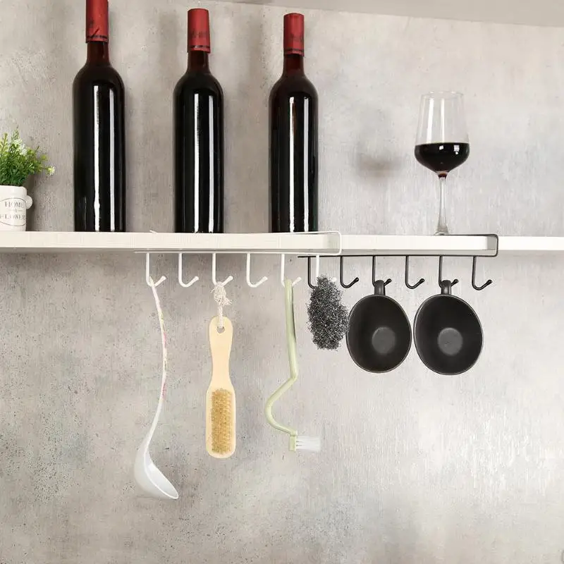 Подвесная полка для кухни ванной комнаты Домашний Органайзер держатель с 6