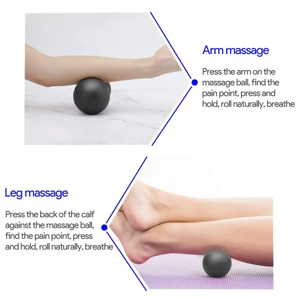 Peanut Massage Ball Set Lacrosse Ball Physical Trigger Point Therapy Myofascial Muscle Knots Yoga Crossfit Self Massage