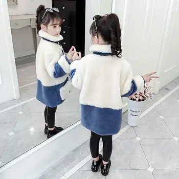 

Girls Coat Spring and Autumn Wear 2020 New Korean Version of Children's Fashion Little Girl Coat Casual Woolen Children's Wear