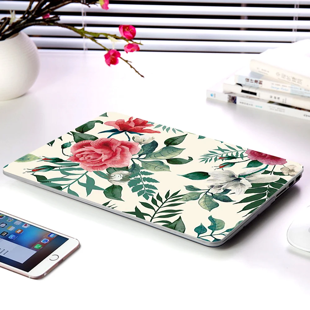 Чехол для ноутбука MacBook Air 11 13 дюймов A1466 A1932 Pro 12 13 15 retina A1502 A1706 A1708 A1989 A2159 чехол с цветочным рисунком