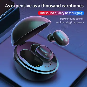 

Bluetooth 5.0 Headset TWS Wireless Earphones Sports Mini Stereo Sound Earbuds Round Handsfree Headset For Andorid IOS