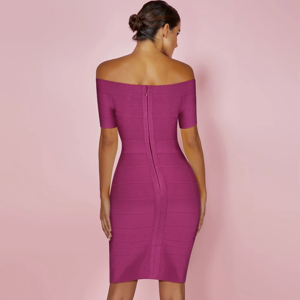Maketina новое летнее женское утягивающий бандаж платье сексуальное темно-фиолетовое с v-образным вырезом Бандажное платье с коротким рукавом полосатое платье с повязкой