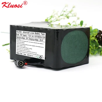 

KLUOSI 24V Battery 7S5P 24V/29.4V17.5Ah NCR18650GA Li-Ion Battery Pack with 25A BMS Balanced for Electric Motor Bicycle Scooter