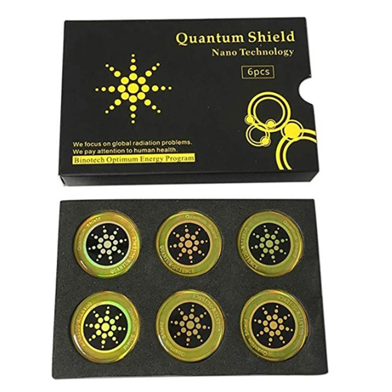 10 boxes Round Scalar Quantum Shield Energy Sticker with Negative Ion Anti Radiation Protection for EMF EMR 5g radiation blocker