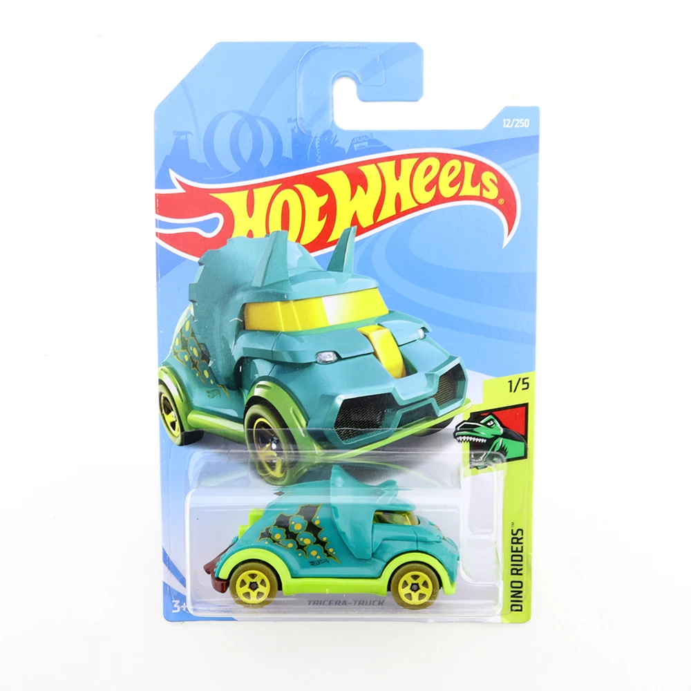 Hot Wheels Tricera-Truck (Teal) 2021 Dino Riders