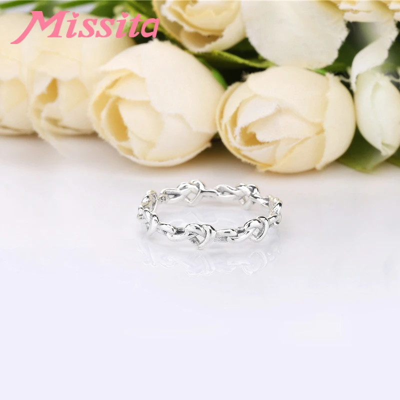 MISSITA 2019 Новое модное кольцо любовь кольца в виде сердца прозрачный CZ Подходит для