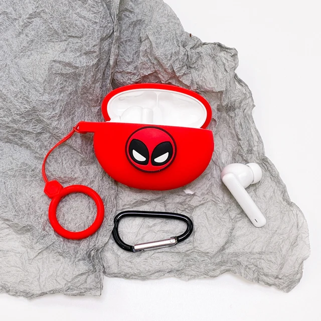 Cute Cartoon Earphone Cover for Huawei Freebuds 4i Case TWS Bluetooth Wireless Headphone Charging Box Case Headset Silicone Case F