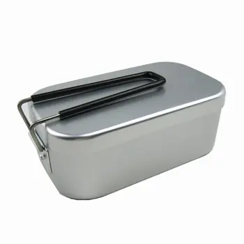 

Ultra-Light Aluminum Lunch Box With Handle Travel Portable Lightweight Thick Japanese Aluminum Case Lunch Box