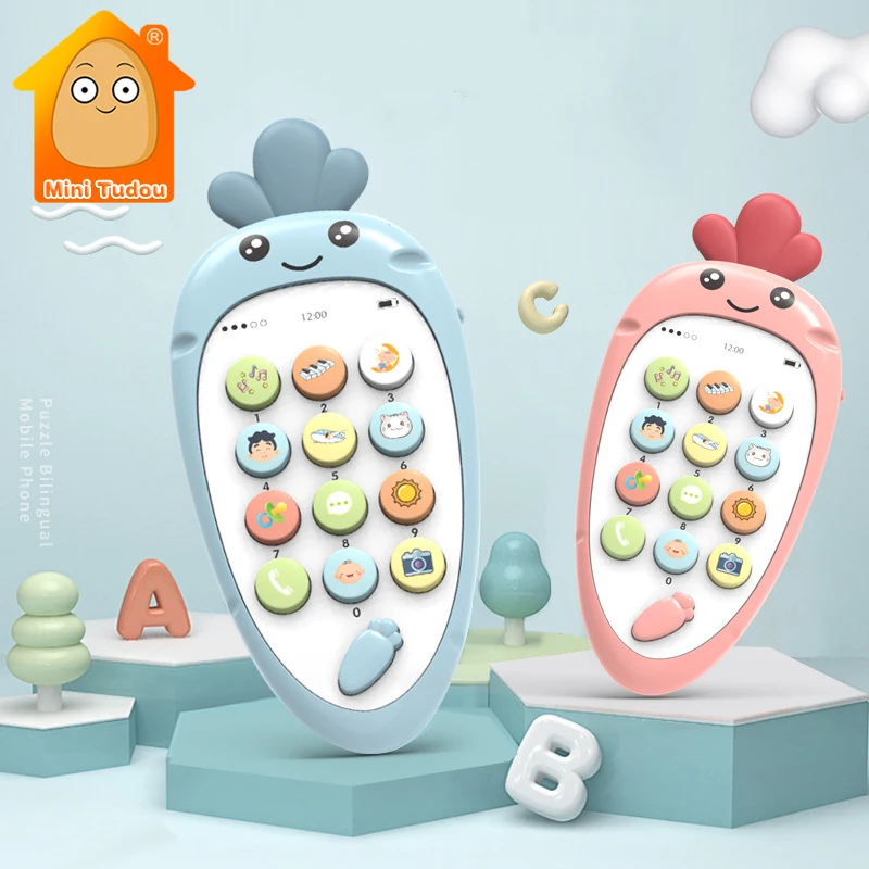 

Baby Phone Toy Mobile Phone for Kids Telephone Toy Infant Early Educational Mobile Toy Chinese/English Learning Machine