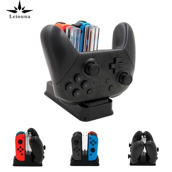 

Charging Dock For Nintend Switch Controller LED Charger For Nintendo Switch Gamepad Charge Stand For Joy-con&Pro NS Switch 4 in1