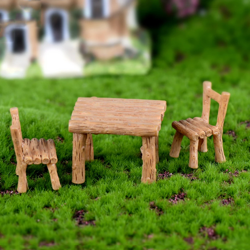 Micro Landscape Decor Resin Fairy Garden Figurines for Indoor Outdoor Home Office Display Ornament Garden DIY Crafts