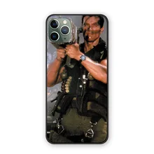 Arnold Schwarzenegger movie Commando 1985 poster back cover case For iphone 11 11proMax 11pro silicone soft TPU phone case coque