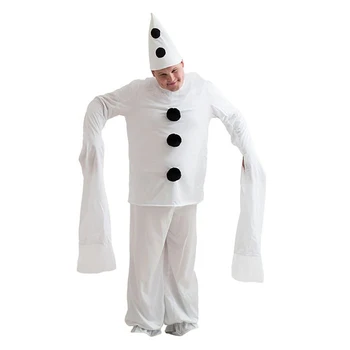 

Carnival costume "Pierrot", hat, jacket, pants, height 170 cm