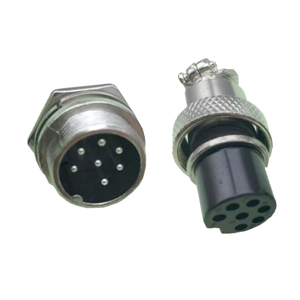 Gx16 7Pin 16mm Screw Type Socket Connector Aviation Plug Female and Male GX16-7