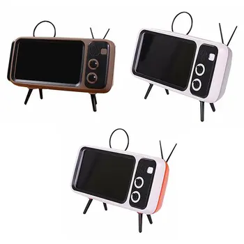

Retro TV Wireless Speaker Mobile Phone Bracket Amplifier PTH800 Plastic High Fidelity Sound Quality Binge-Watching