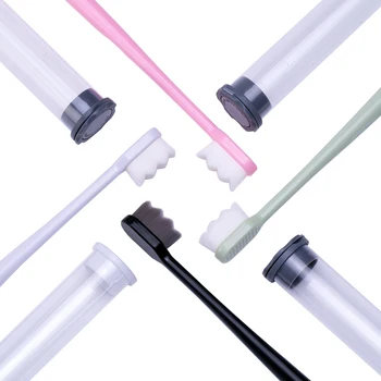 

1/2pc Black Ultra-fine Wave Toothbrushes Million Soft Fiber Nano Portable Tooth Brush Eco Friendly Teeth Whitening For Oral