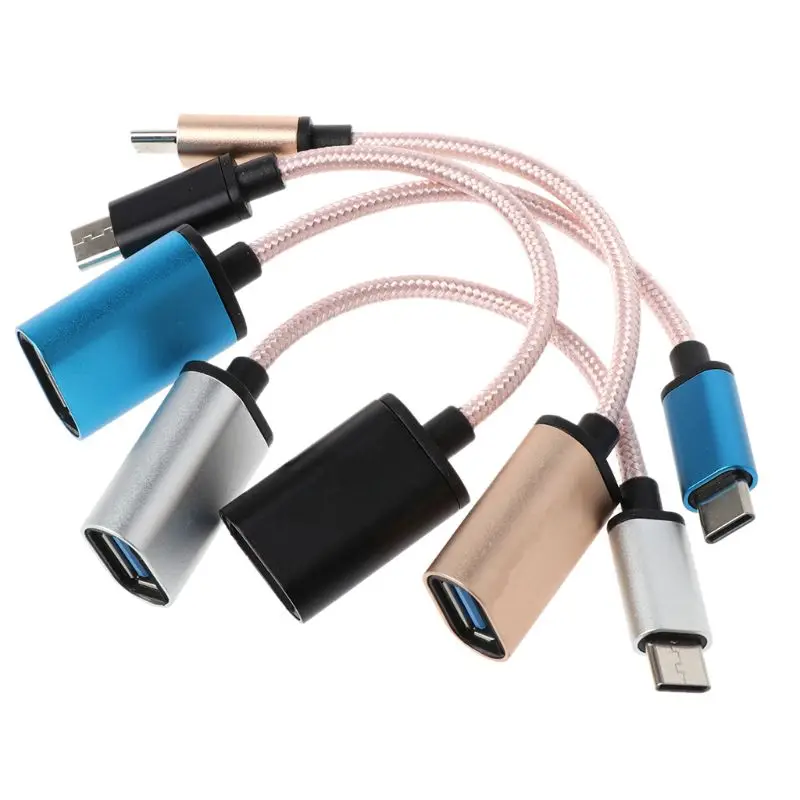 USB 3 1 Type C Male to USB 2 0 Female OTG Data Cable For Samsung 5