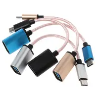 otg נתונים USB 3.1 סוג C זכר ל USB 2.0 נתונים OTG נקבה כבל עבור סמסונג S9 S8 פיקסל 2 (5)