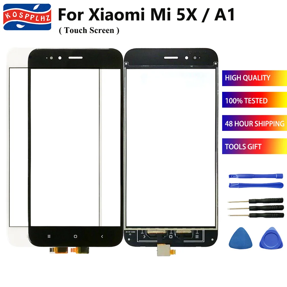 Для Xiaomi Mi 5X / A1 сенсорный экран панель 5 дюйма внешнее защитное стекло 100%