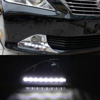 

2 pcs Waterproof Flexible LED Strips Lights White DRL Daytime Running Light of Sequential Headlight For Toyota Camry 2011-2014