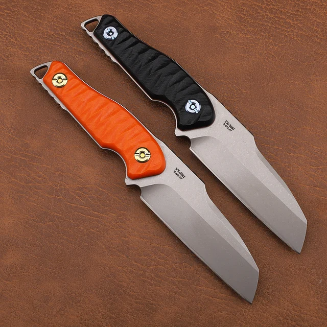 Fixed TC4 Full Titanium Alloy Blade G10 Handle Camping Fishing Diving Rock Climbing Hiking Pocket Fruit EDC Knife Tool