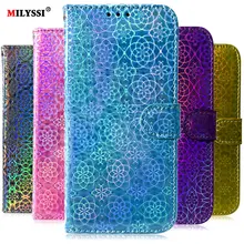 Лазерный флип раскладный кожаный чехол для samsung Galaxy S10 S9 S8 S7 Plus Note 10 9 Pro A10 A20 A30 A40 A50 A70 A90 A60 A80 M10 M20 M30 M40 S