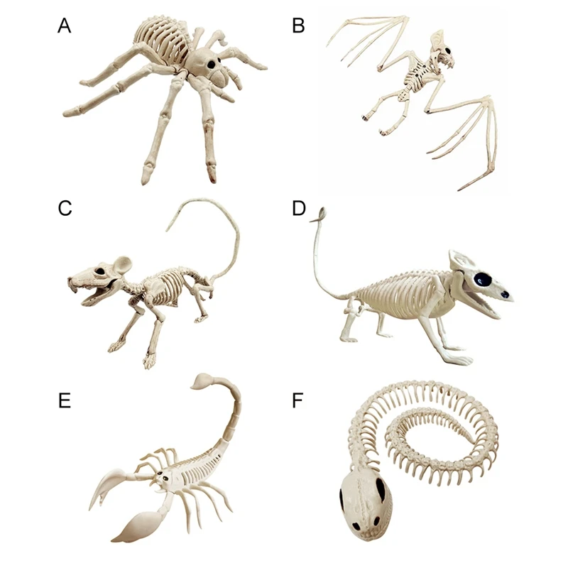 Террор в виде скелета на Хэллоуин орнамент имитация модель скелета животных фестиваль вечерние аксессуары для комнаты побега праздник хитрый гаджет