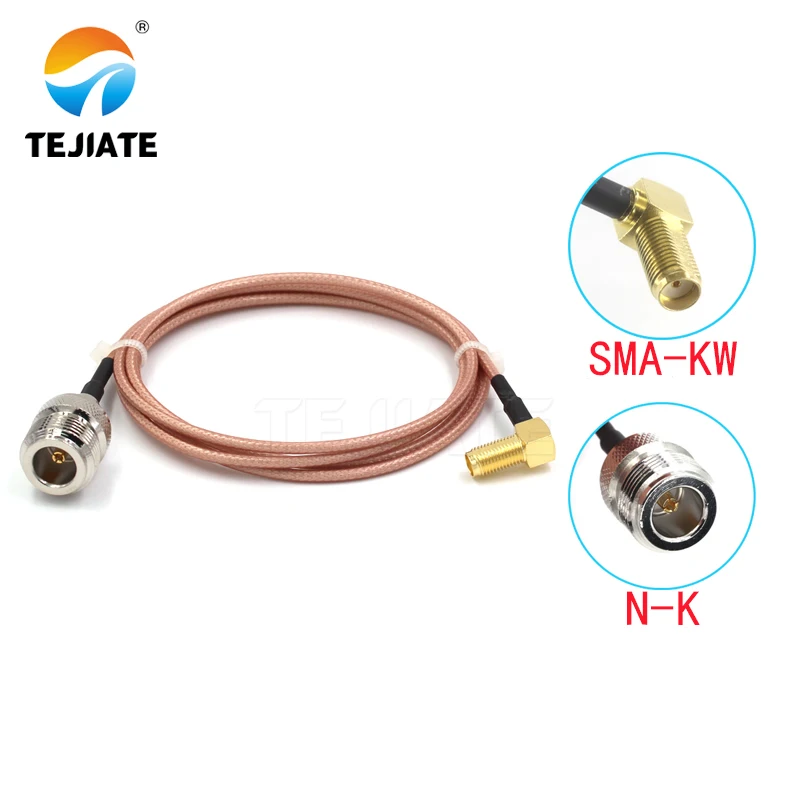 

1PCS TEJIATE Adapter Cable N To SMA Type NK Convert SMAKW 8-90CM 1M 1.5M 2M Length Connector RG316 Wire