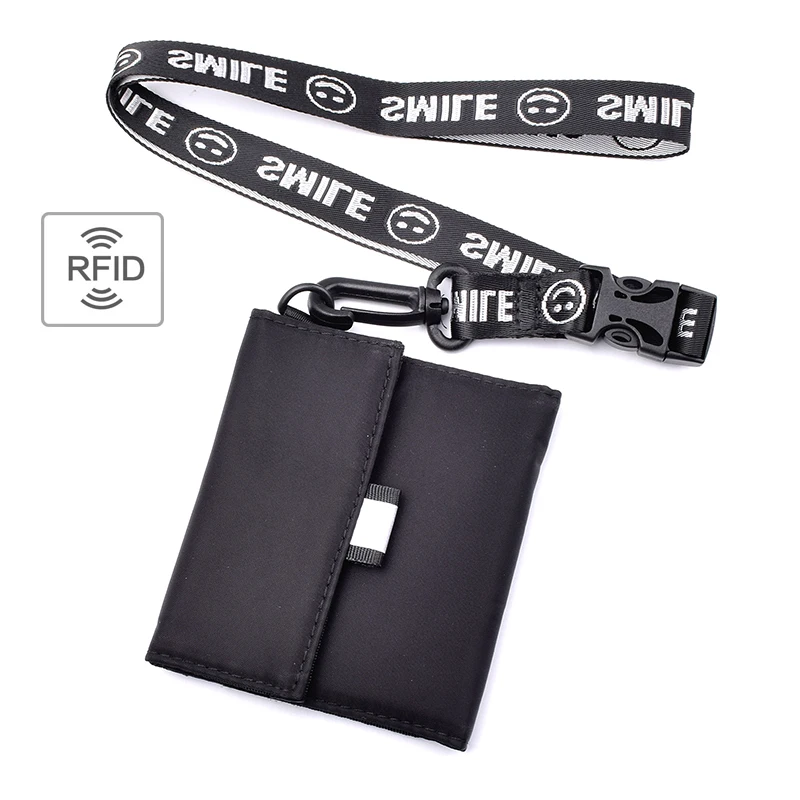 

Rfid Blocking Neck Card Holder Wallet & Travel Lightweight Hidden Wallet Envelope Anti-Theft Portable Case
