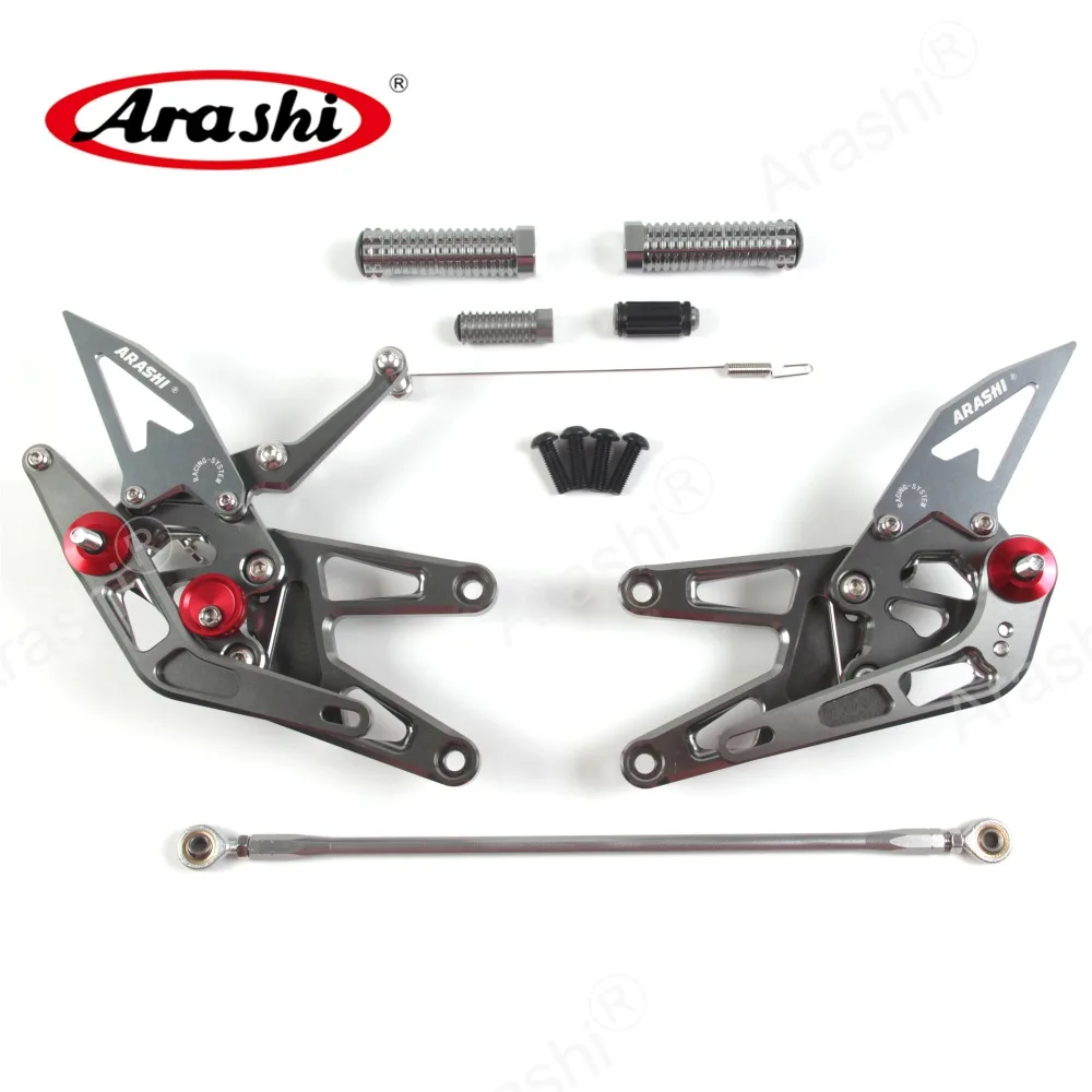 Arashi для YAMAHA YZF R6 2003-2005 ЧПУ Регулируемая подножка Rider подножки задние наборы Rearset подножка YZF-R6 2003 2004 2005
