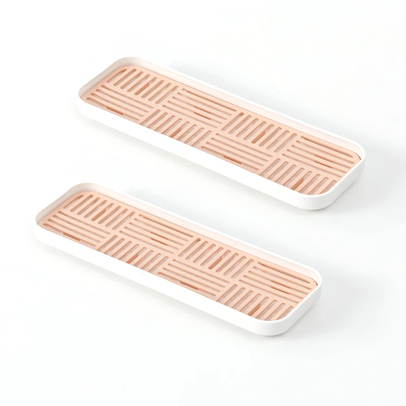 Pink S 2PCS BNBS кухонная сушилка для посуды, подставка для чашки, органайзер для кухни, принадлежности для хранения, принадлежности для слива, сервировка, хранение столовых приборов, чашки, поднос - Цвет: Pink S 2PCS