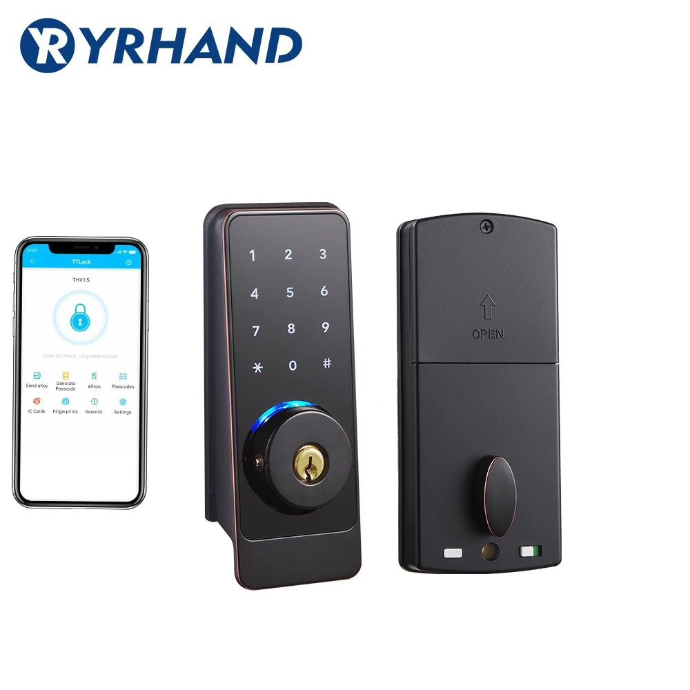 TTlock приложение умный дверной замок водонепроницаемый электронный пульт дистанционного управления дверной замок Bluetooth клавиатура цифровой замок для домашней безопасности