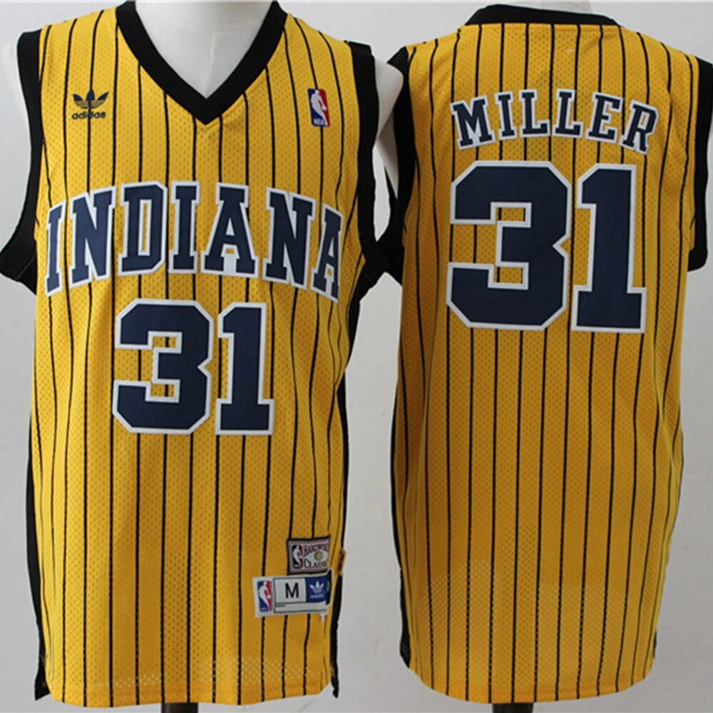 Camiseta de baloncesto Retro a para hombre, de baloncesto NBA Indiana Pacers n. 31, con bordado|Camisetas de baloncesto| - AliExpress