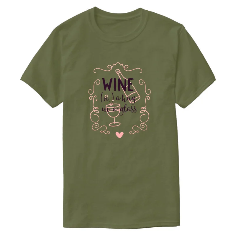 Мужская футболка с надписью Super Wine Definition A Hug In glass 2020 хипстерская Базовая