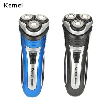 

Kemei Electric Razor Rechargeable Men's Shaver 3D Triple Floating Blade Heads Beard Trimmer Professional Shaving Machine 35D