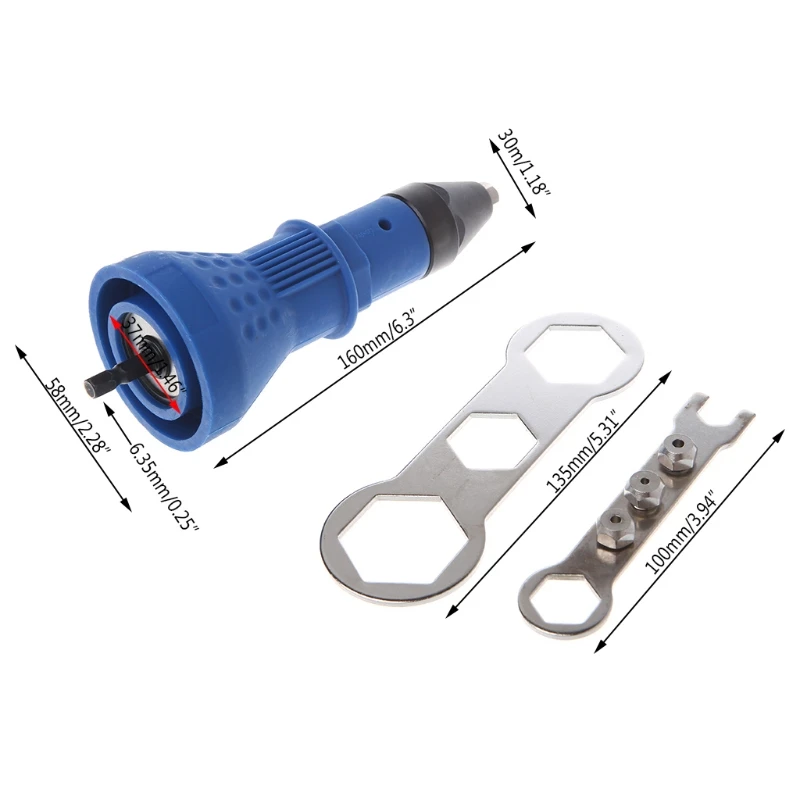 

Drop Shipping Electric Rivet Gun Tool Nut Riveting Insert Hand Pop Drill Cordless Heavy Duty