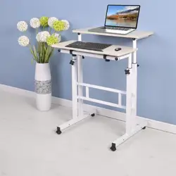 Mobilier de bureau pour ordinateur Portable, support ergonomique et réglable pour ordinateur Portable, Table de chambre à coucher, bureau pour ordinateur Portable 
