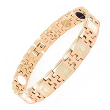 Новинка, браслет для мужчин и женщин для любителей магнитотерапии, 316L, нержавеющая сталь, уникальная мода, 5в1, браслет для здоровья, пара, шарм, бронзовый браслет