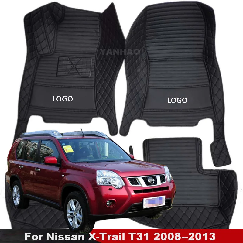 

Car Floor Mats For Nissan X-Trail T31 2008 2009 2010 2011 2012 2013 2014 Xtrail Custom Carpets Auto Interior Leather Accessories