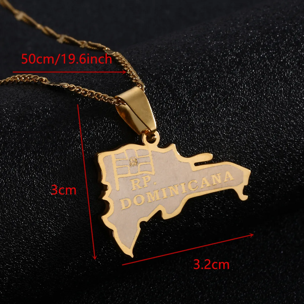 Collar con colgante de acero inoxidable con de la República Dominica, de moda, joyería dijes - AliExpress Joyería y accesorios
