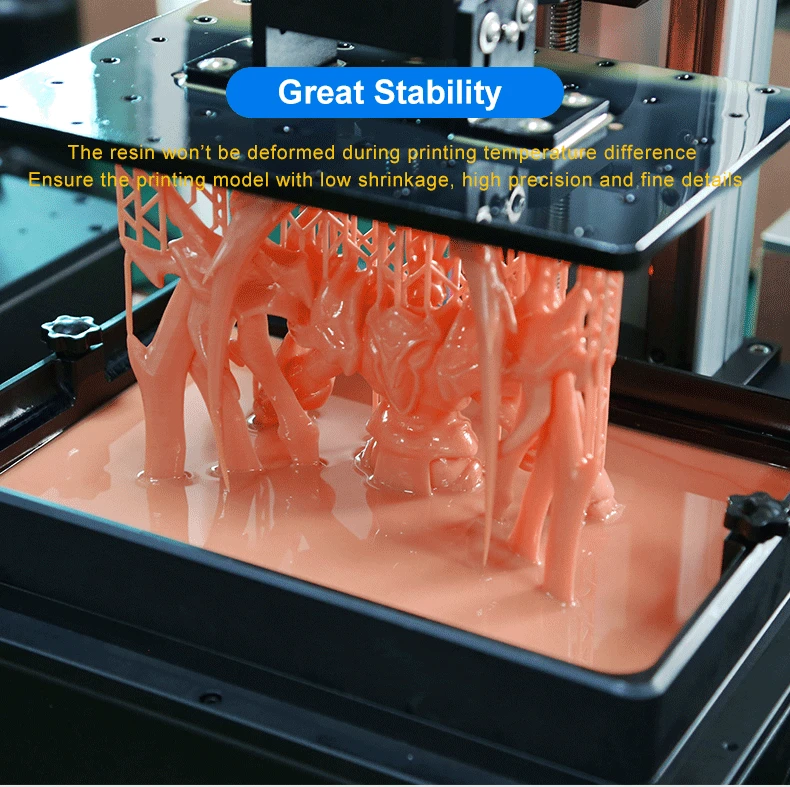 FUNGDO 3D Printer Resin  Standard ABS-like 3D Material Photopolymer 405nm UV light Sensitive  for  LCD 3D Printer 1000g/500g