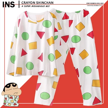 

Pajamas Women's Spring and Autumn Long-Sleeved Cotton Korean Ins Wind Bag Leisure Tops Men's Loose Pajamas for Women korean