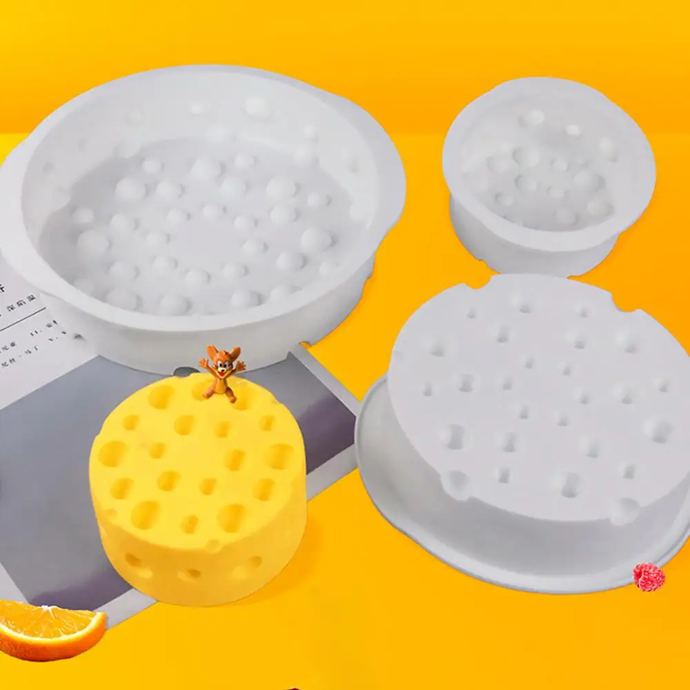 

Durable 4/6/8inch 3D Silicone Cake Mold Cheese Shaped Baking Dessert Mould Pastry Tools Bakeware Sets Soap Molds Wholesales